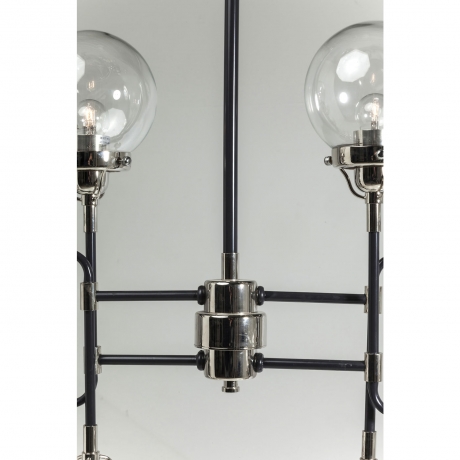 Люстра Pipeline, коллекция "Трубопровод" 89*128*89, Сталь, Стекло, Бесцветный