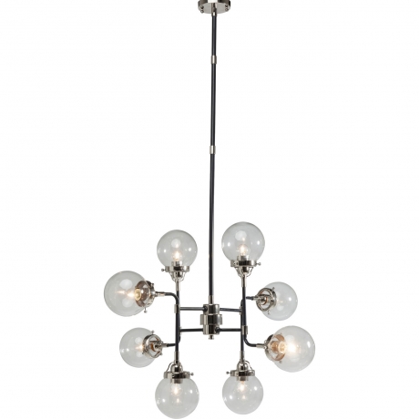 Люстра Pipeline, коллекция "Трубопровод" 89*128*89, Сталь, Стекло, Бесцветный