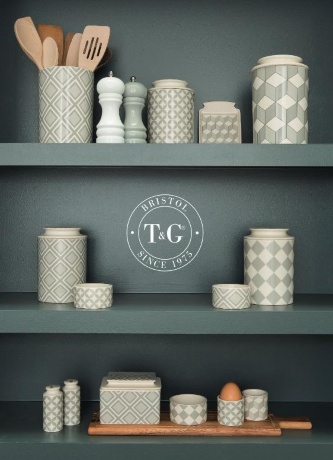 Ёмкость для хранения City, серый, 16 см. T&G