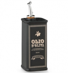 Бутылка для масла, черный матовый, 500 мл. Oliere Vintage Nuova Cer