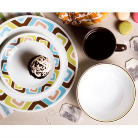 Тарелка закусочная, 22 см. Squared Corelle