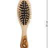 BST-327/1 Массажная расческа деревянная "Сова" (береста)