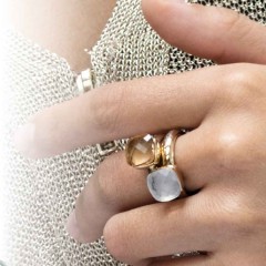 Кольцо Firenze arctic blue opal 16.5 мм