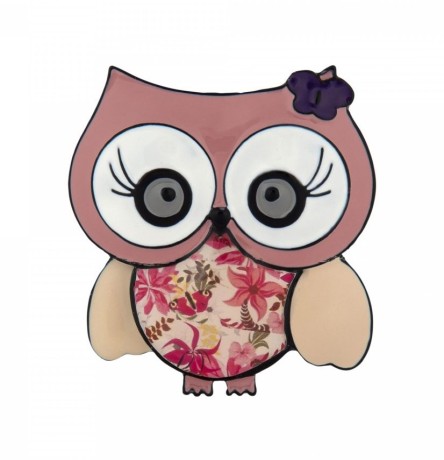 Брошь Сова XZ2021.9 R/BW Shadore