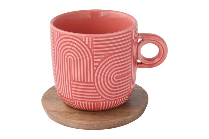 Набор из 2-х чашек Радуга, красная и жёлтая, 0,25 л. Easy Life