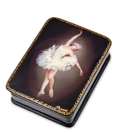 ШК-19/ 8-H Шкатулка в технике декупаж "Балет" (10х8х3,5)