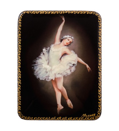 ШК-19/ 8-H Шкатулка в технике декупаж "Балет" (10х8х3,5)