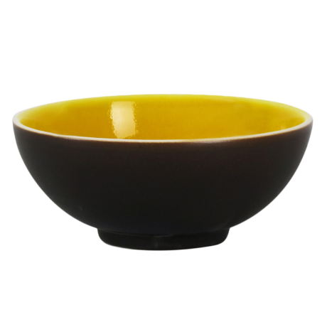 Салатник д/фруктов, 14 см. цвет цитрон, TOURRON Jars