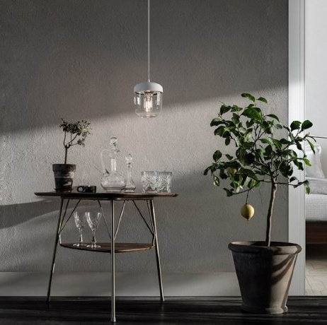 Плафон Acorn white steel, 14х16 см. Umage