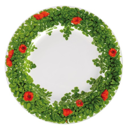 Тарелка обеденная Front view, 27 см. цвет: красный, PRATI ITALIANI Taitu