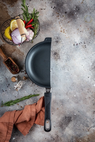 Сковорода индукционная низкая со съемной ручкой, 32 х 4 см. Gastrolux