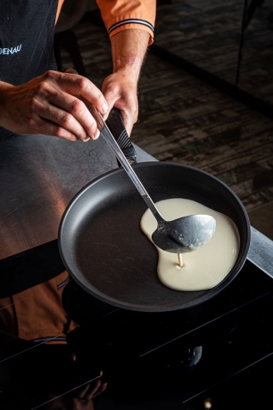 Сковорода индукционная низкая со съемной ручкой, 32 х 4 см. Gastrolux