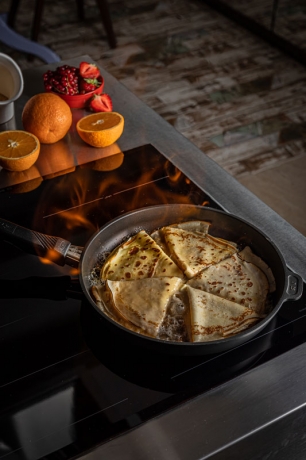 Сковорода индукционная низкая со съемной ручкой, 32 х 4 см. Gastrolux