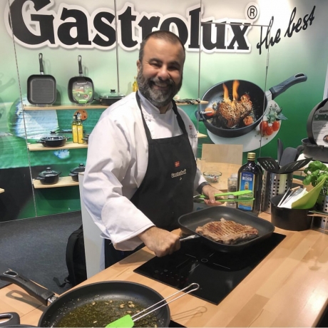 Сковорода индукционная низкая со съемной ручкой, 32 х 4 см. Gastrolux