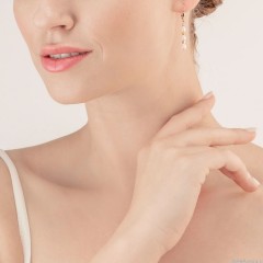 Серьги White-Tricolour 1107/20-1642 Coeur de Lion