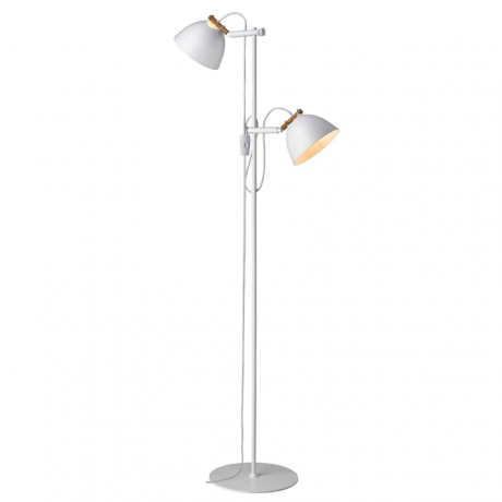 Напольный светильник с двумя лампами, h150, белый/метал ARHUS Halo Design