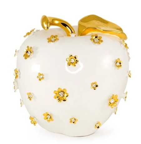 Сувенир яблоко, 29х30 см. EMOZIONI, керамика, swarovski