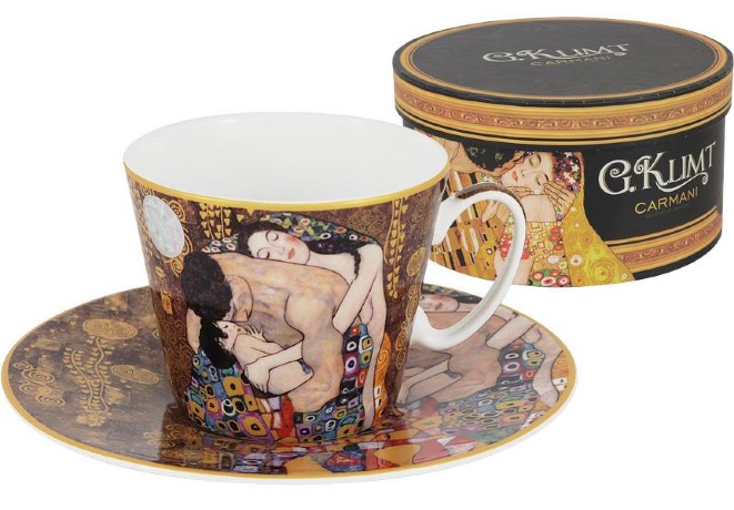 Чашка с блюдцем Семья (Г.Климт), 250 мл. Carmani