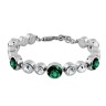 Браслет CALICE SS EMERALD GREEN / CRYSTAL Dyrberg Kern