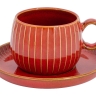 Чашка с блюдцем Comet терракота, 0,18 л. Home & Style