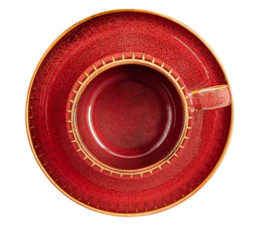 Чашка с блюдцем Comet терракота, 0,18 л. Home & Style