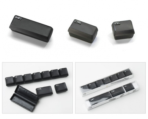 Таблетница Shift Esc Ctrl, черная, Umbra