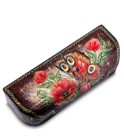 ШК-30/ 84 Шкатулка "Павлиний глаз" исп. Николаева Е.