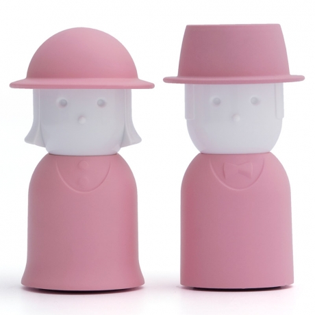 Солонка+перечница Mr.Pepper & Mrs. Salt розовый