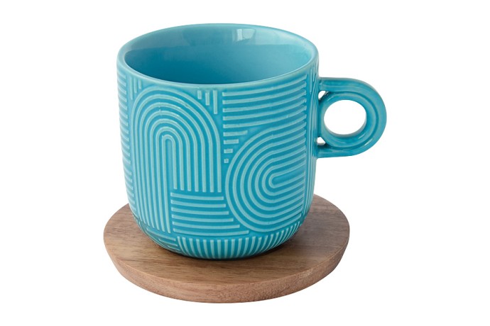 Набор из 2-х чашек Радуга, мятная и морская волна, 0,25 л. Easy Life