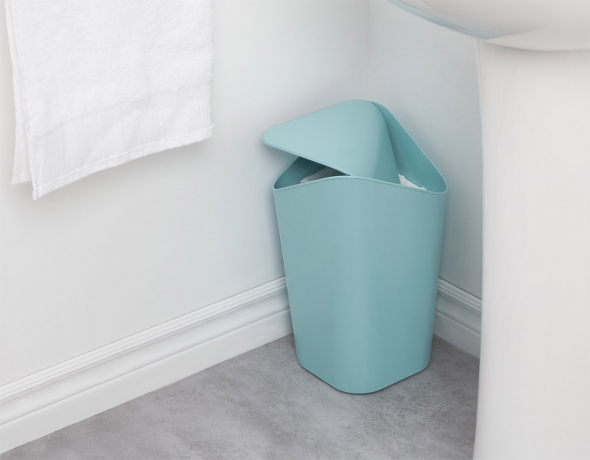 Корзина для мусора угловая Corner, красная, Umbra