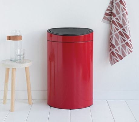 Мусорный бак Touch Bin New (40 л), Пламенно-красный Brabantia