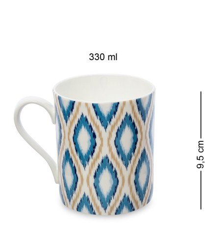 JK-258 Кружка "Орнамент" (Ornamento di colore Pavone)