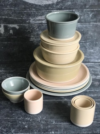 Салатник, 20 см. цвет кремовый, CANTINE VERT Jars