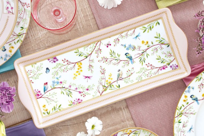 Бдюдо прямоугольное Пение птиц, 35х15 см. Easy Life