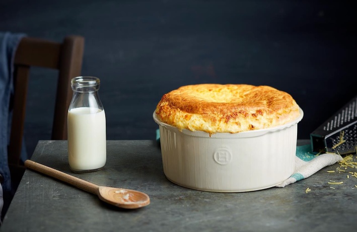 Форма для суфле, 23х21 см. цвет крем. Emile Henry