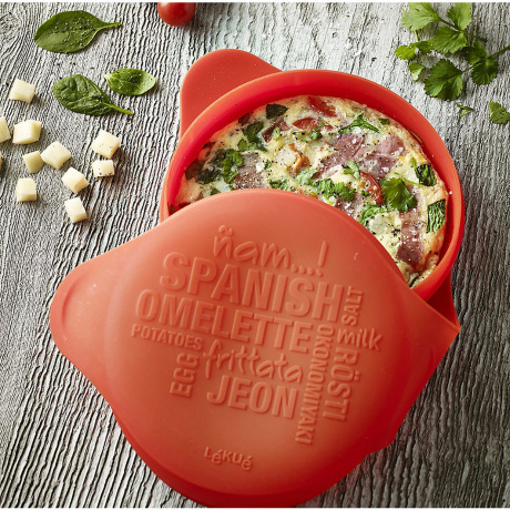 Испанский омлет Lekue, форма силиконовая, красная