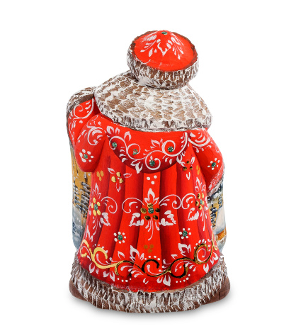 РД- 43 Фигурка Дед Мороз с мешком (Резной) 18см