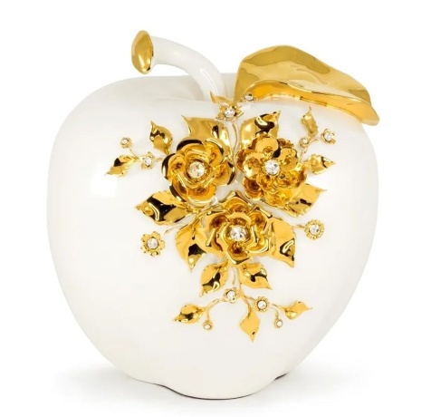 Сувенир яблоко, 30 см. EMOZIONI, керамика, swarovski