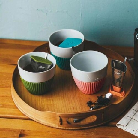 Чайный стакан, 300 мл., 2 предмета, зеленый, Viva Scandinavia Anytime