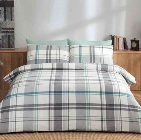 Комплект постельного белья TAC SATIN, 1,5 сп. Brand, мятный