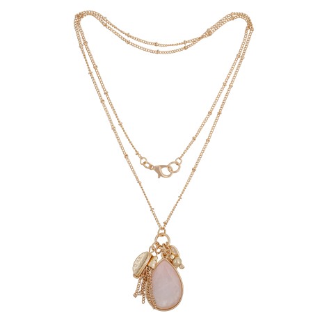 Колье ROSE QUARTZ LN5125 R/RG Fiore Luna