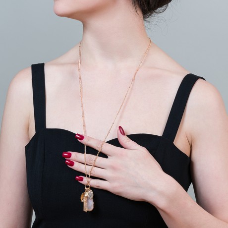 Колье ROSE QUARTZ LN5125 R/RG Fiore Luna