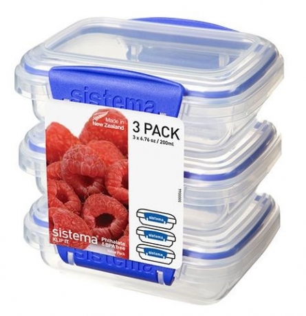 Набор контейнеров KLIP IT, 200 мл. (3 шт.) Sistema