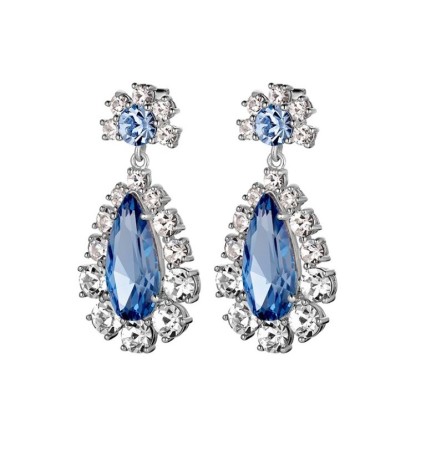 Серьги LUCIA SS LIGHT BLUE / CRYSTAL Dyrberg Kern