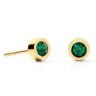 Пусеты Dark Green-Gold 0227/21-0549 Coeur de Lion