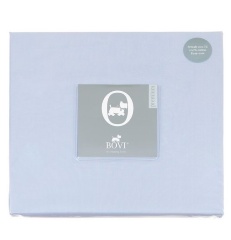 Простыня на резинке (PB), перкаль, 140x200x30см. голубой, BOVI