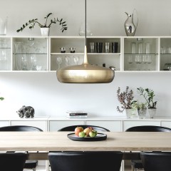 Плафон Clava Dine Brass, Clava Dine brushed brass, 28x43x43 см. Umage