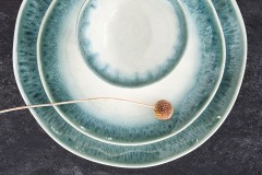 Тарелка обеденная Nuances, голубая, 26 см. Easy Life