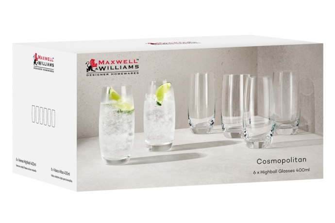 Набор стаканов для воды Cosmopolitan, 0,4 л. 6 шт. Maxwell & Williams