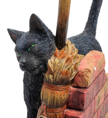 WS-841 Статуэтка "Кот с метлой" (Лиза Паркер)